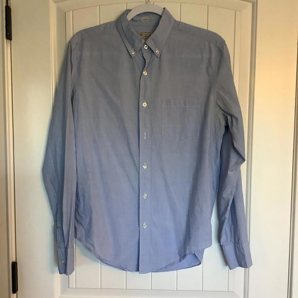 J.Crew Slim Fit‎ Blue Button-Down Shirt